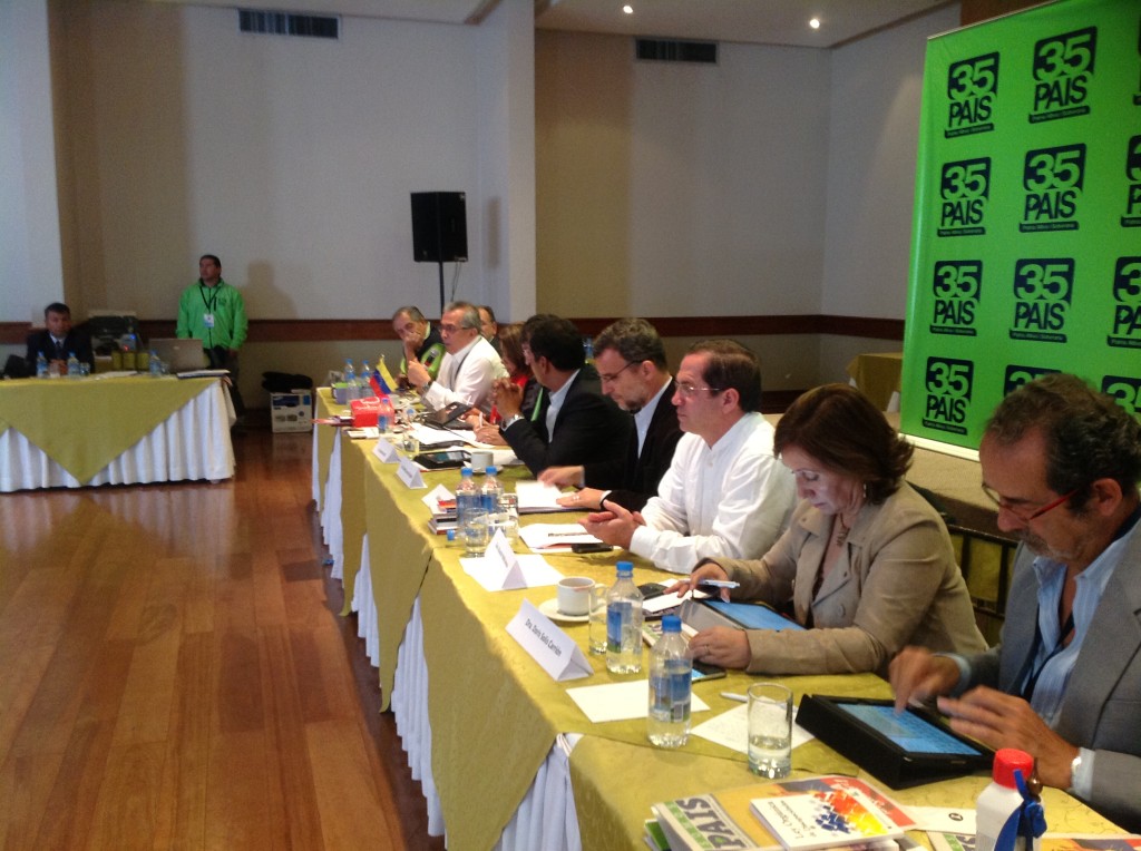 Reunião Grupo de trabajo Foro Sao Paulo, Quito. 17 enero 2013